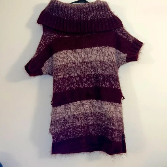 Moda International Mini Sweater Cowl Neck Dress - Picture 1 of 11